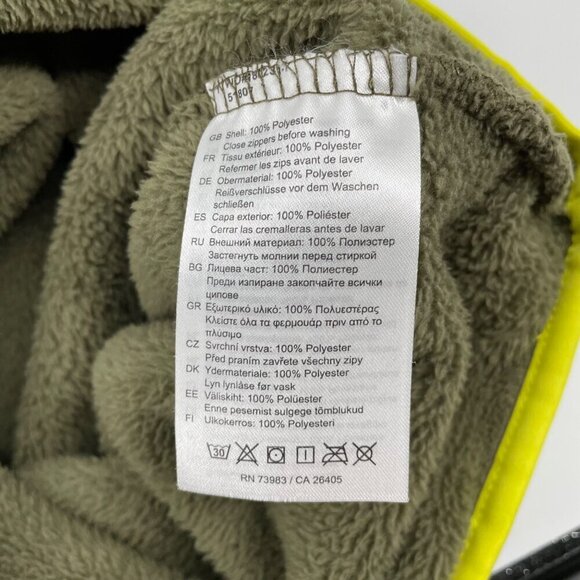 Helly Hanson Feather Pile Ivy Green Quarter Zip Fleece Pullover Mens Size Small - Picture 5 of 9